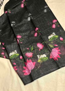 soft Mul Cotton Saree with Bp