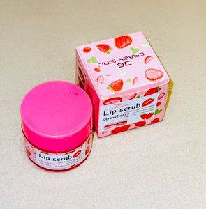 "Crazy Girl Lip Scrub" in strawberry flavor
