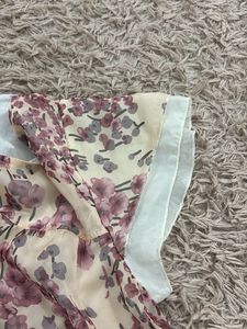 Floral Print Layered Dress
