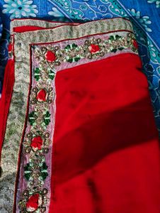 Elegant Red Saree