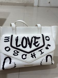 Oroginal Love Moschino White Handbag