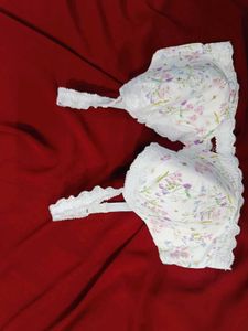 🇳🇿💫🎀Floral Print Lace Trim Bra