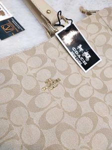 Coach Signature Pattern Handbag