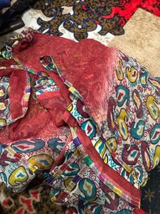 Elegant Paisley Print Saree Best Quality