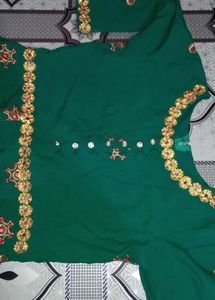 Elegant Green Embellished Gown