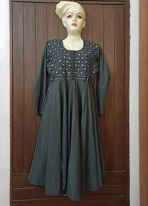 Mirrorwork Anarkali Kurta Set