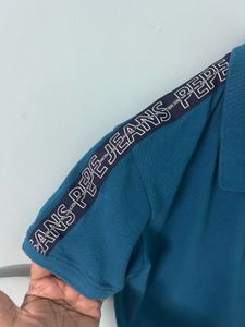 Pepe Jeans Boys Teal Blue Polo T-Shirt