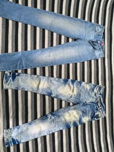 Girls Jeans set of 2 for 10 to 11 yrs old