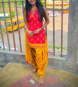 Vibrant Punjabi Salwar Suit Set