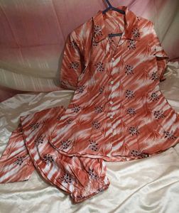 Floral Print Pajama Set s size