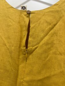 Yellow Sleeveless Midi Dress
