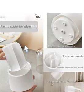 Rotating Makeup Brush Holder Organizer
