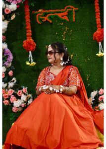 Vibrant Orange Lehenga Choli Set
