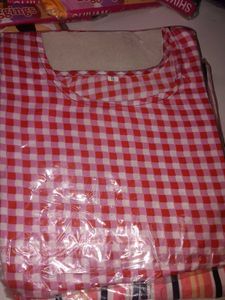 Red &amp; Pink Gingham Kurti