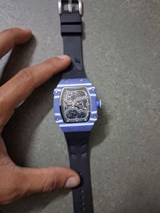 richard mille Blue Striped Men's Watch