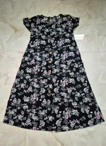 Floral Button-Up Midi Dress