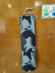 Sleeveless Camo Print Maxi Dress