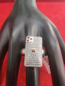 925 Silver Iphone Ring For Men's Wth Hallmark