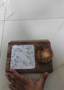 Wooden Tray with Bowl
