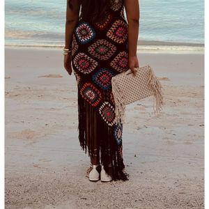 Boho Crochet Maxi Dress