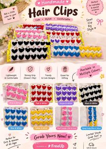 beutiful clips 6 piece set