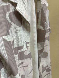 Retro Abstract Print Short Sleeve Shirt