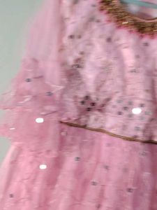 Stunning Pink Embroidered Lehenga Choli