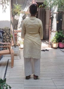 Elegant Chikankari Kurta with Palazzo