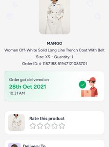 MANGO OFF WHITE Trench Coat - Parisian Style