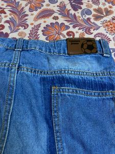 Distressed Patchwork Jeans