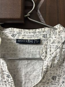 Men’s Shatranj  Printed Kurta&amp; ketch shirt