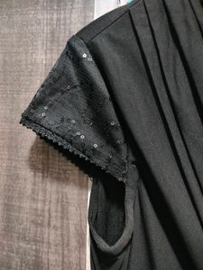 Little Black Dress With Sequin Detailing