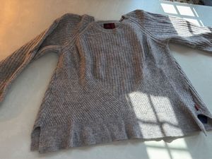 Cozy Grey Knit Sweater