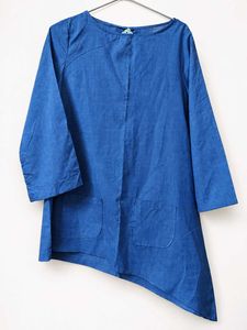Blue Denim Look Khadi Style Top