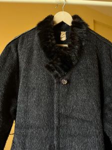 Stylish Wool Blend Overcoat