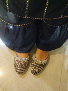 Blue Sharara Suit