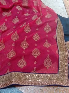 Elegant Embroidered Sari