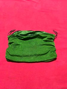Green Ruched Tube Top