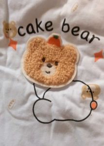 Cute Cake Bear Baby Snowsuit for winter