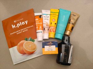Skincare Bundle - Sheet Mask, Sunscreen & More
