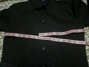 Classic Black Collared Shirt