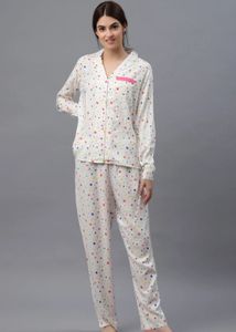 Cute Polka Dot Pajama Set