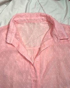 Sheer Blush Pink Shirt
