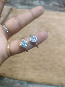 Silver Toe Rings with Cubic Zirconia