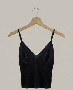 Chic Knit Spaghetti Strap Top