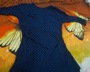Navy Polka Dot frock