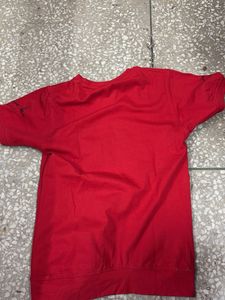 Cool Graphic Print Red T-Shirt