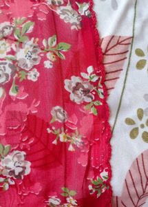 Soft  silk fancy Print Saree