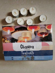 Champa Tealights Candles - 19 Pack