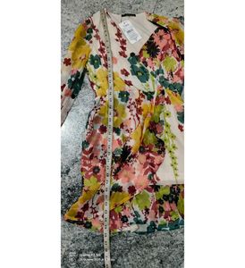 Floral Print Wrap Dress